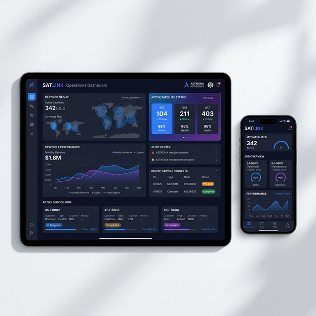 Service Ecosystem Dashboard Mockup